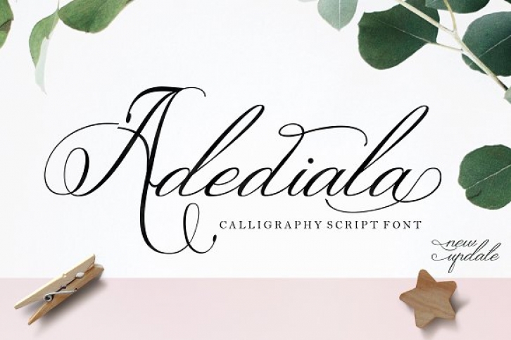 Adediala font preview