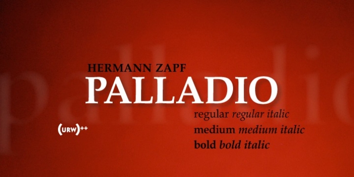 URW Palladio font preview