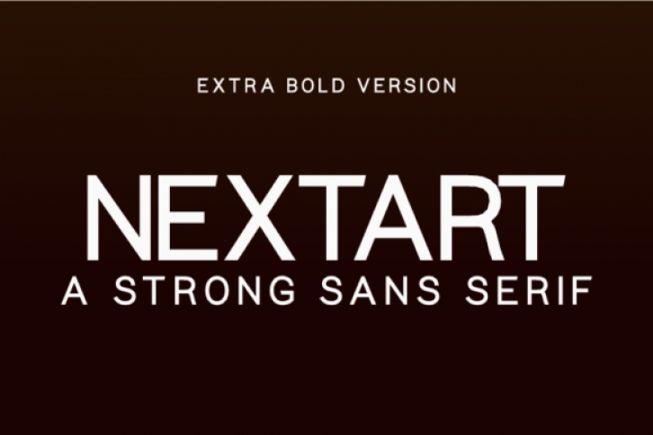 Nextart Extra Bold font preview