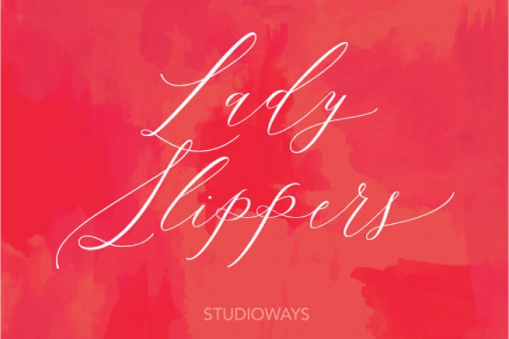 Lady Slippers font preview