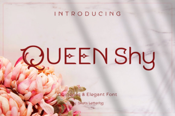 Queen Shy font preview