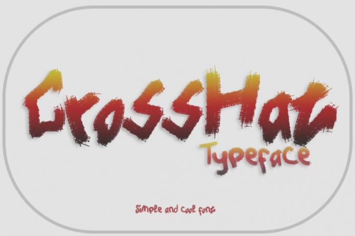 CrossHat font preview