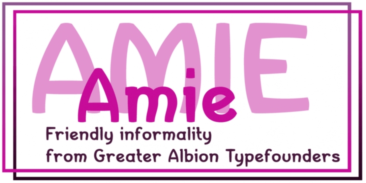 Amie font preview