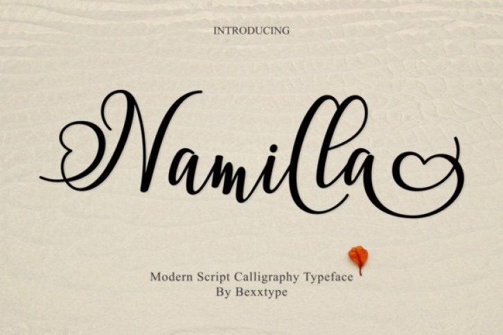 Namilla Script Duo font preview
