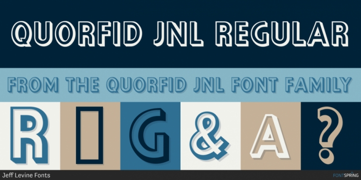 Quorfid JNL font preview
