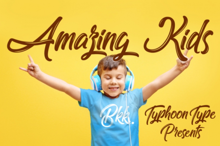 Amazing Kids font preview