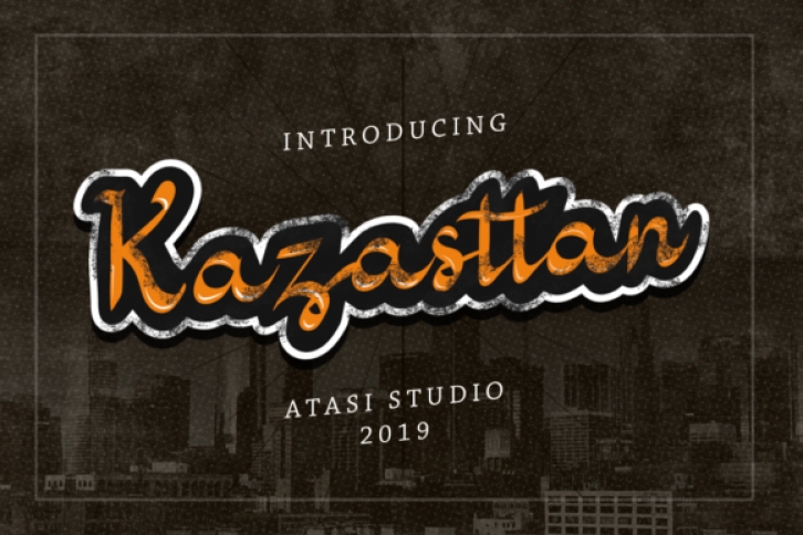 Kazasttan font preview