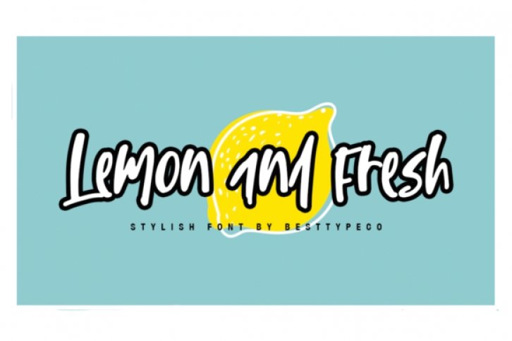 Lemon and Fresh font preview