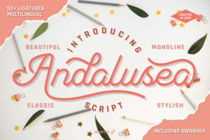 Andalusea Script font preview