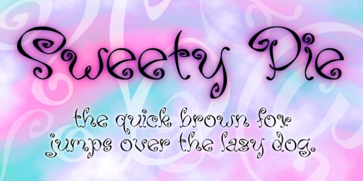 Sweety Pie font preview