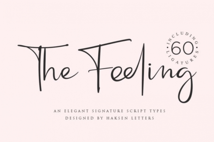 The Feeling font preview