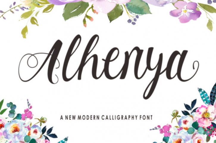 Alhenya font preview