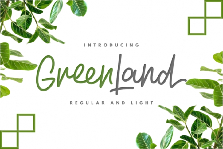 Greenland Duo font preview