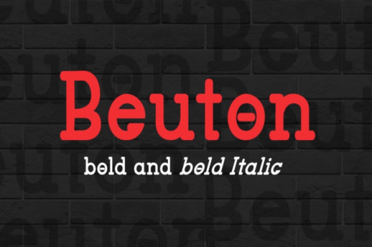 Beuton Bold font preview