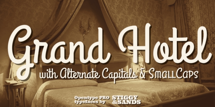 Grand Hotel Pro font preview