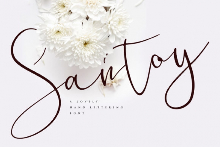 Santoy font preview