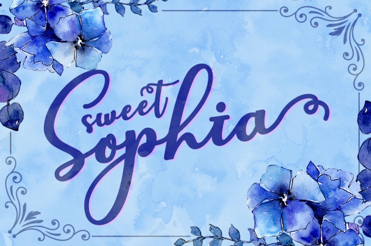 Sweet Sophia font preview