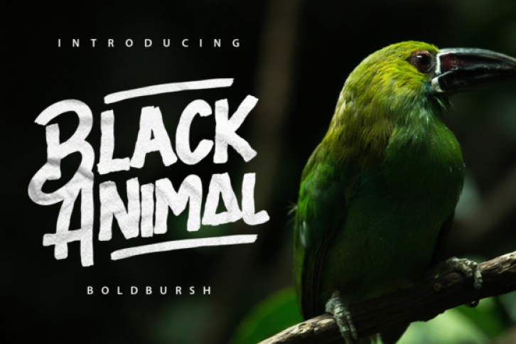 Black Animal font preview