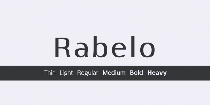Rabelo Medium font preview