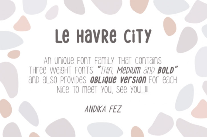 Le Havre City font preview