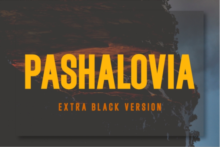 Pashalovia Extra Black font preview