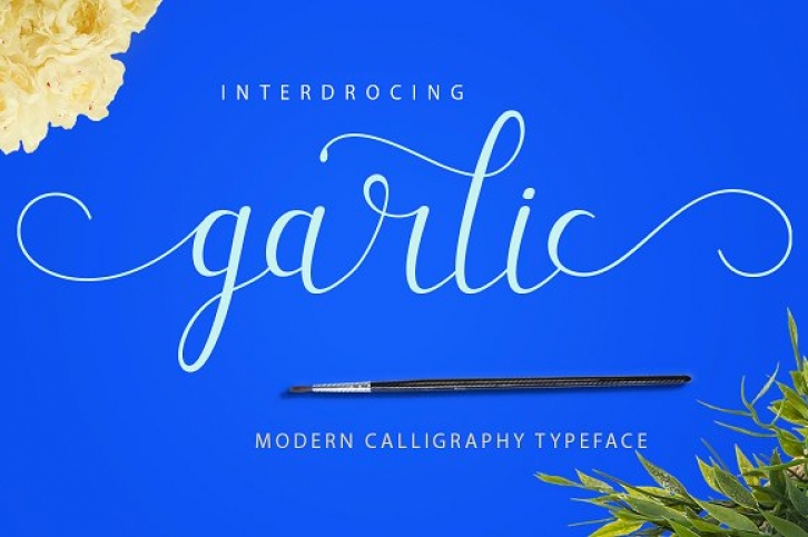 Garlic font preview