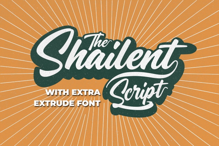 The Shailent font preview