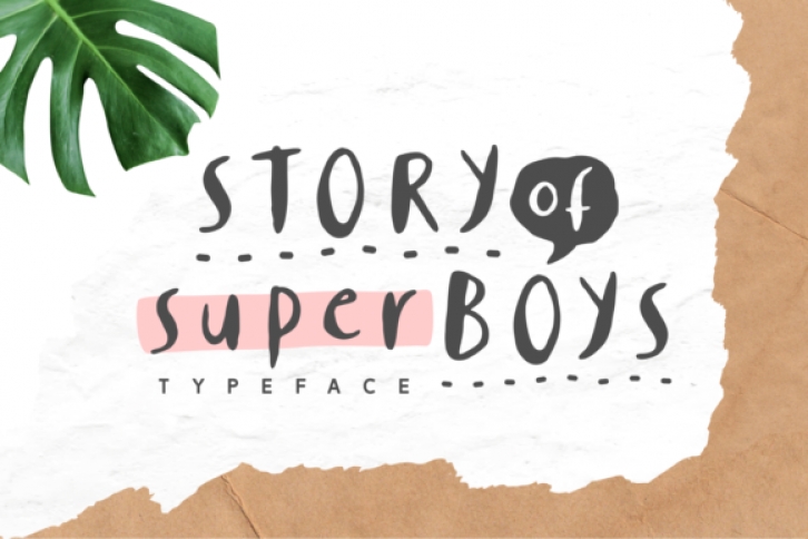 Story of Super Boys font preview