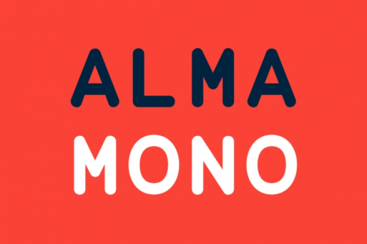 Alma Mono font preview