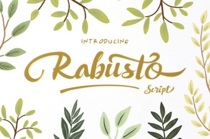 Rabusto Script font preview