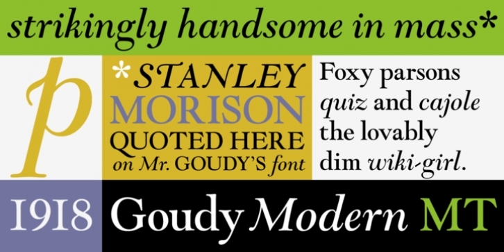 Goudy Modern MT font preview