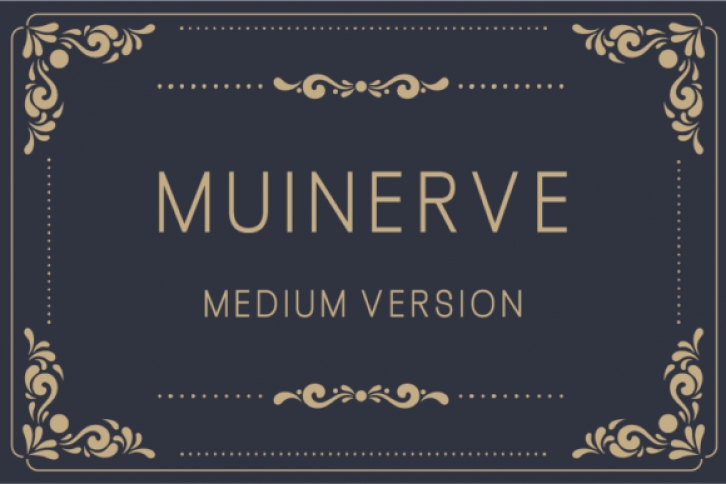 Muinerve Medium font preview