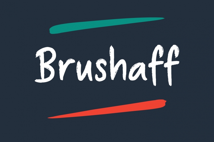 Brushaff font preview
