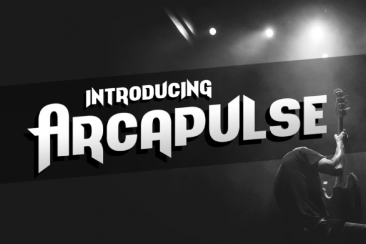 Arcapulse font preview