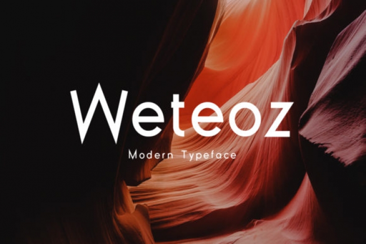 Weteoz font preview