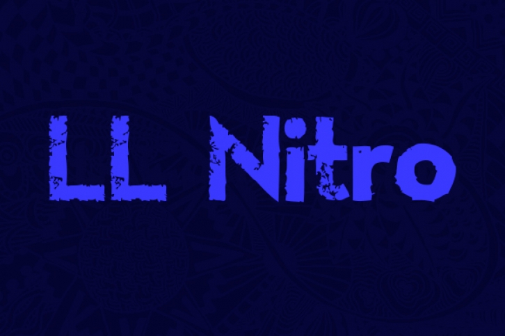 LL Nitro font preview