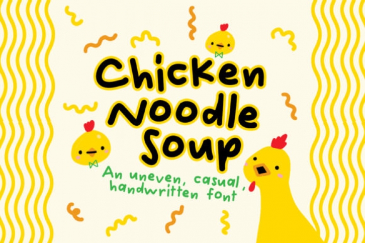 Chicken Noodle Soup font preview