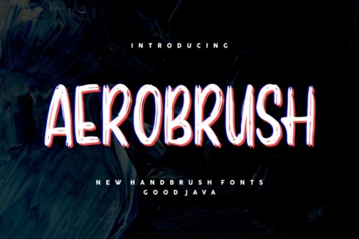 Aerobrush font preview