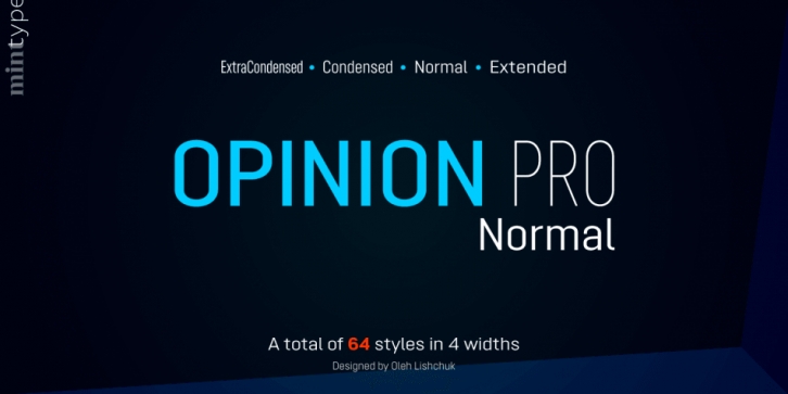 Opinion Pro font preview