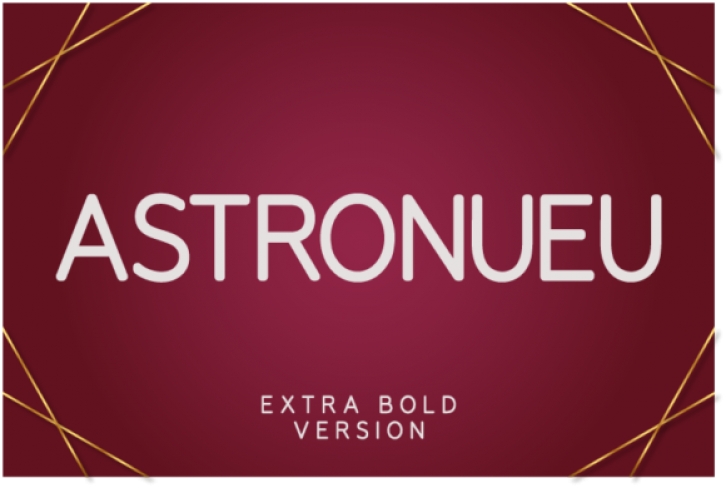 Astronueu Extra Bold font preview