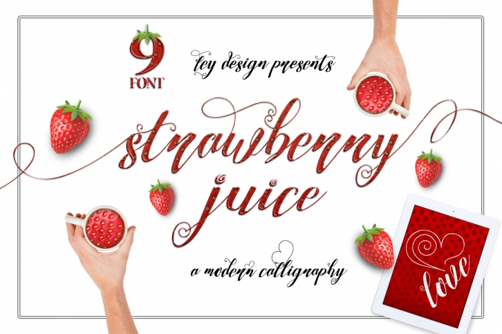 Strawberry font preview
