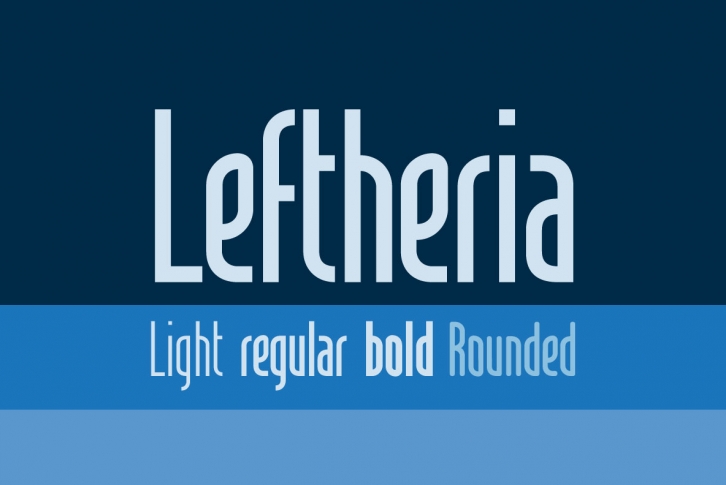 Leftheria font preview