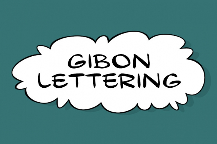 Gibon Lettering font preview