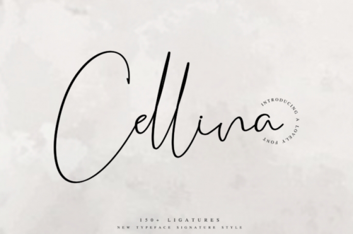 Cellina font preview