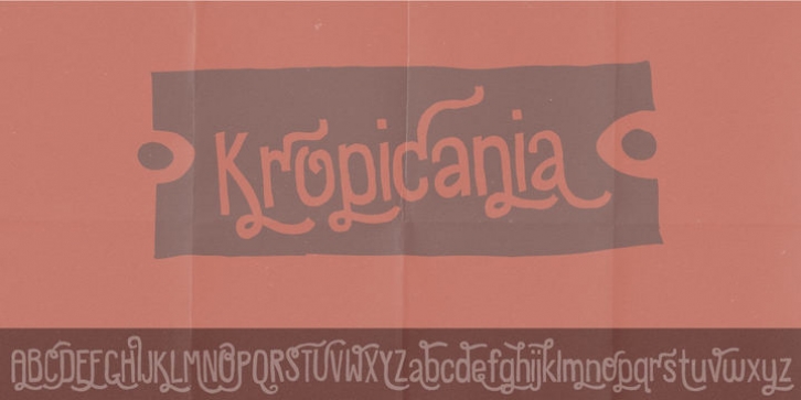 Kropicania font preview