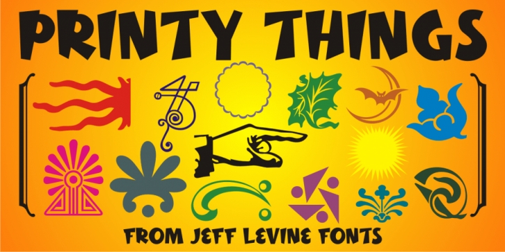 Printy Things JNL font preview