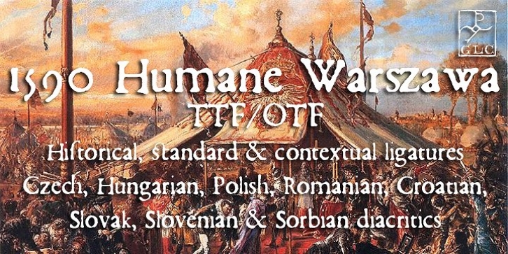 1590 Humane Warszawa font preview