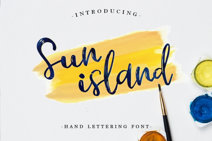 Sun island font preview