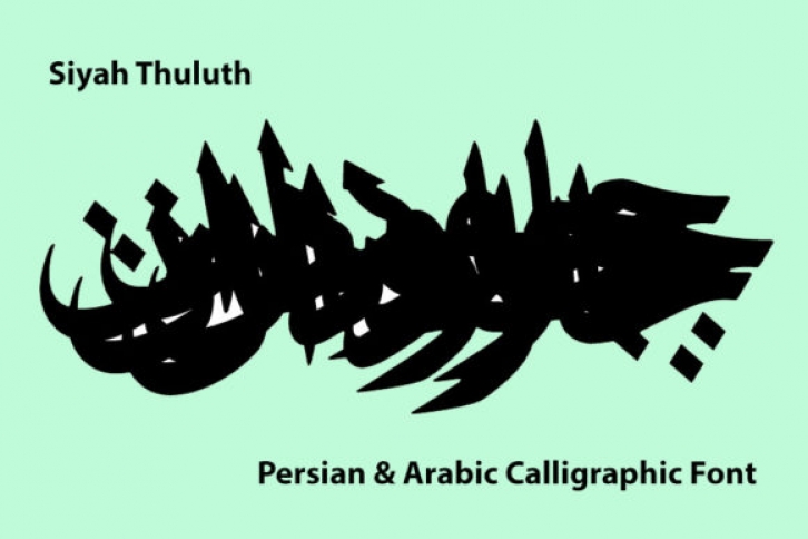 Thuluth Siyah Mashq font preview