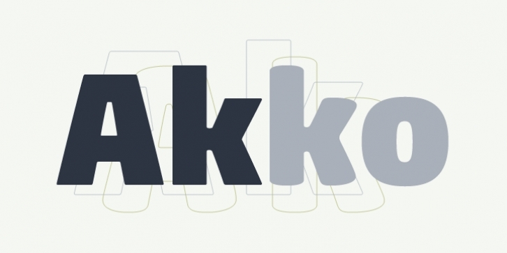 Akko Std Rounded font preview